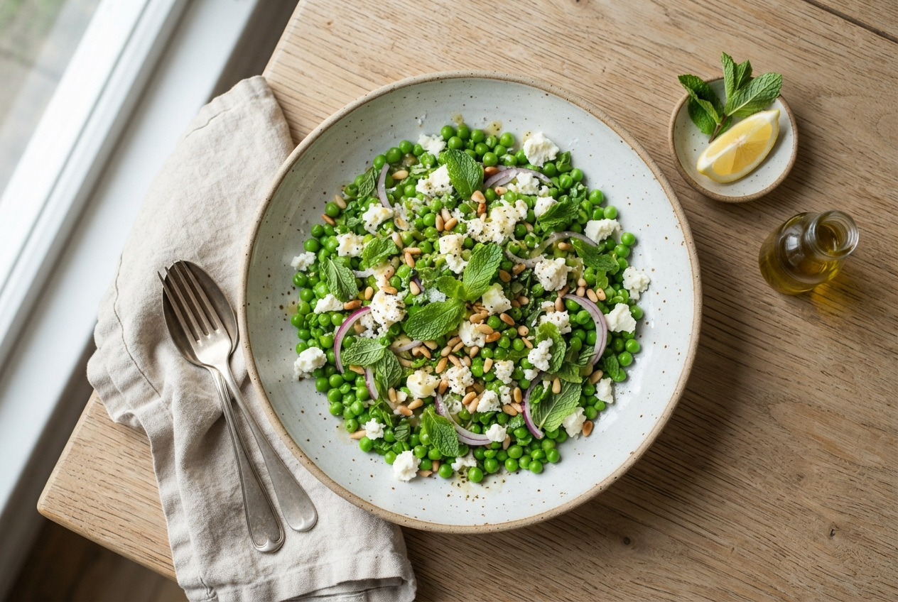 Salade avec petits pois : 5 recettes et toutes les astuces pour les réussir