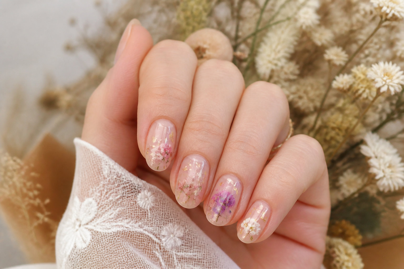 3 styles de nail art bucoliques et raffinés