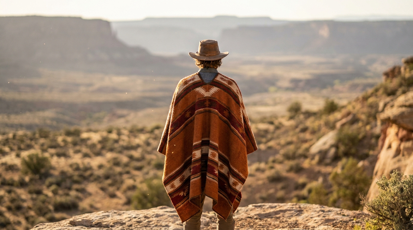 Adopter le poncho western avec élégance et authenticité