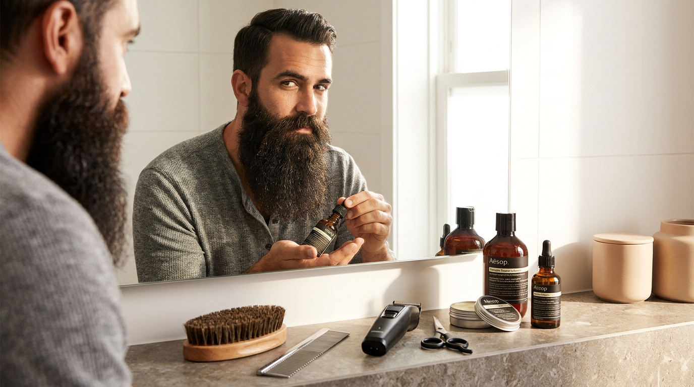 Réussir l’entretien de votre barbe longue au quotidien