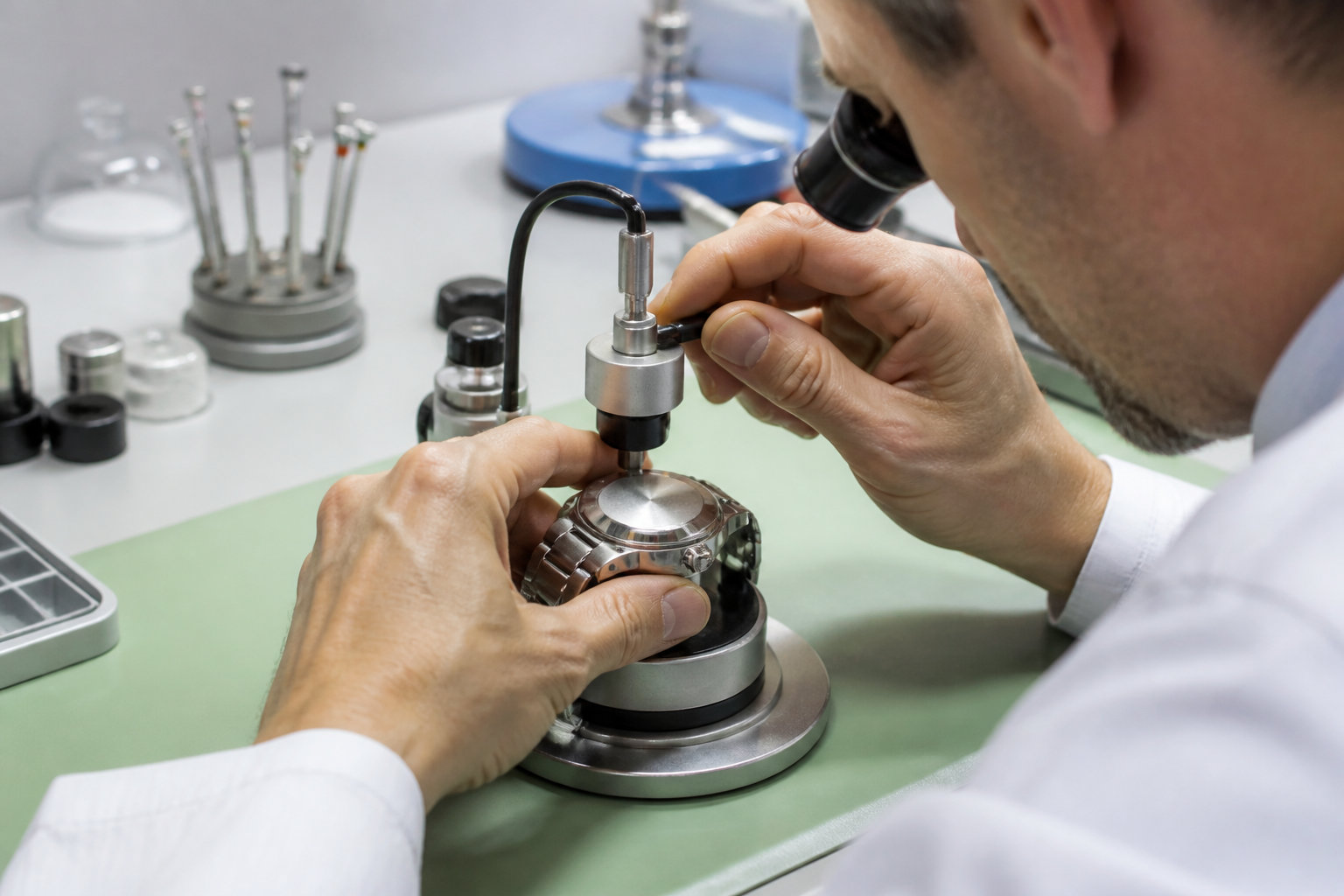Vérifier l'étanchéité avant de nettoyer votre montre