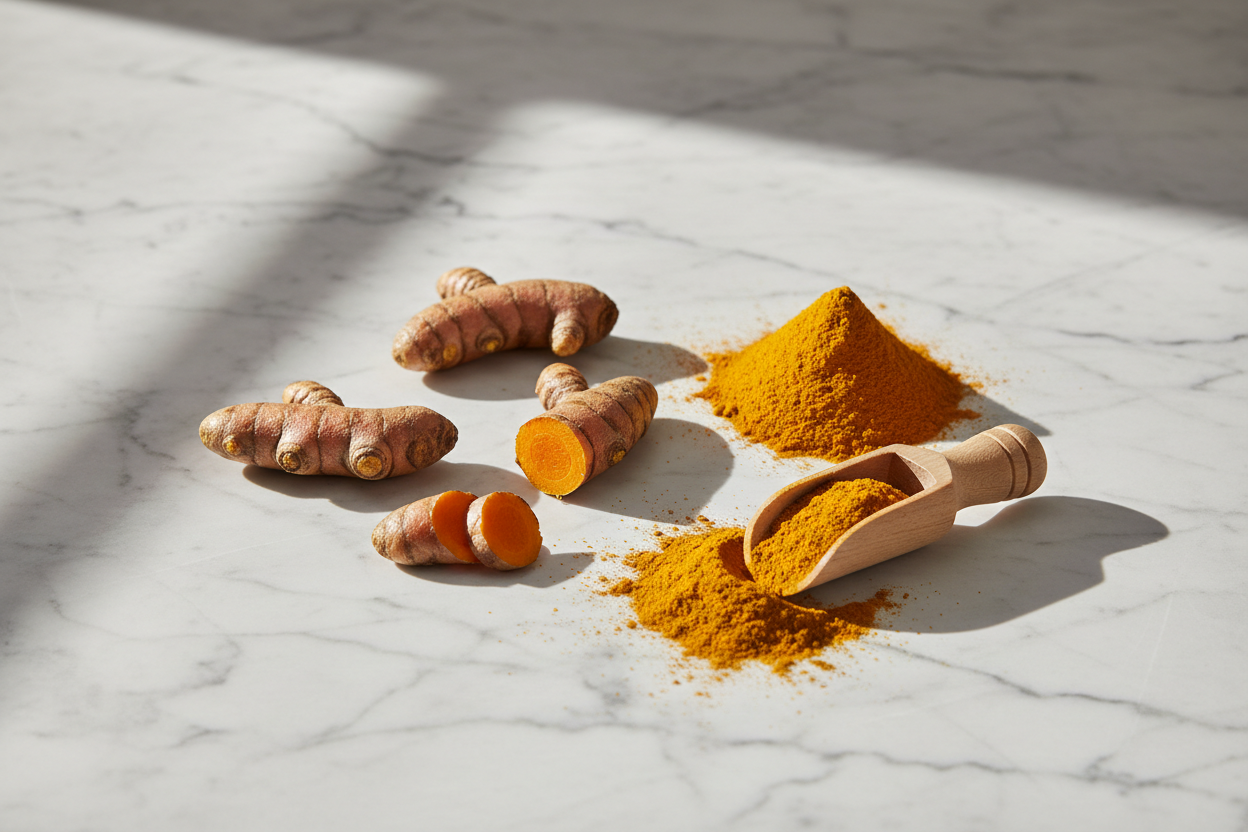 Curcuma sur la peau : bienfaits réels, risques et protocoles par type de peau